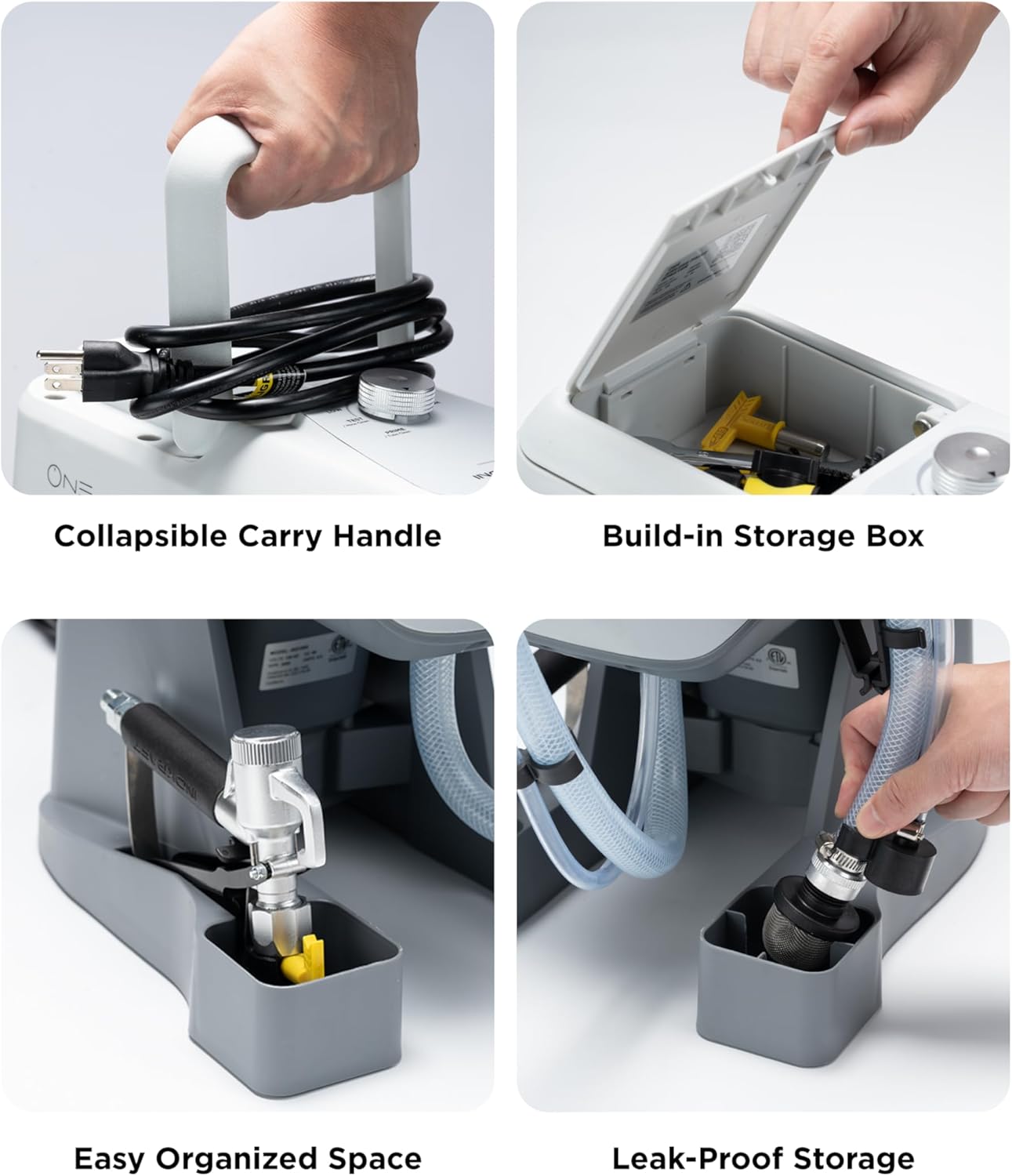 Airless Paint Sprayer, One-Button Control Design, Highly Efficient Thinning-Free Minimal Overspray for Up to 5 Gallon