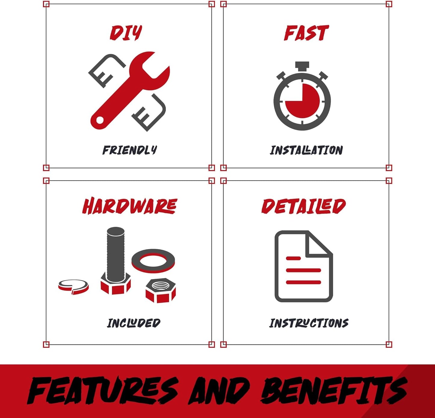 Trailer Hitch Standard 2-Inch Receiver Compatible with 2018-2024 Chevy Traverse & 2019-2024 Buick Enclave