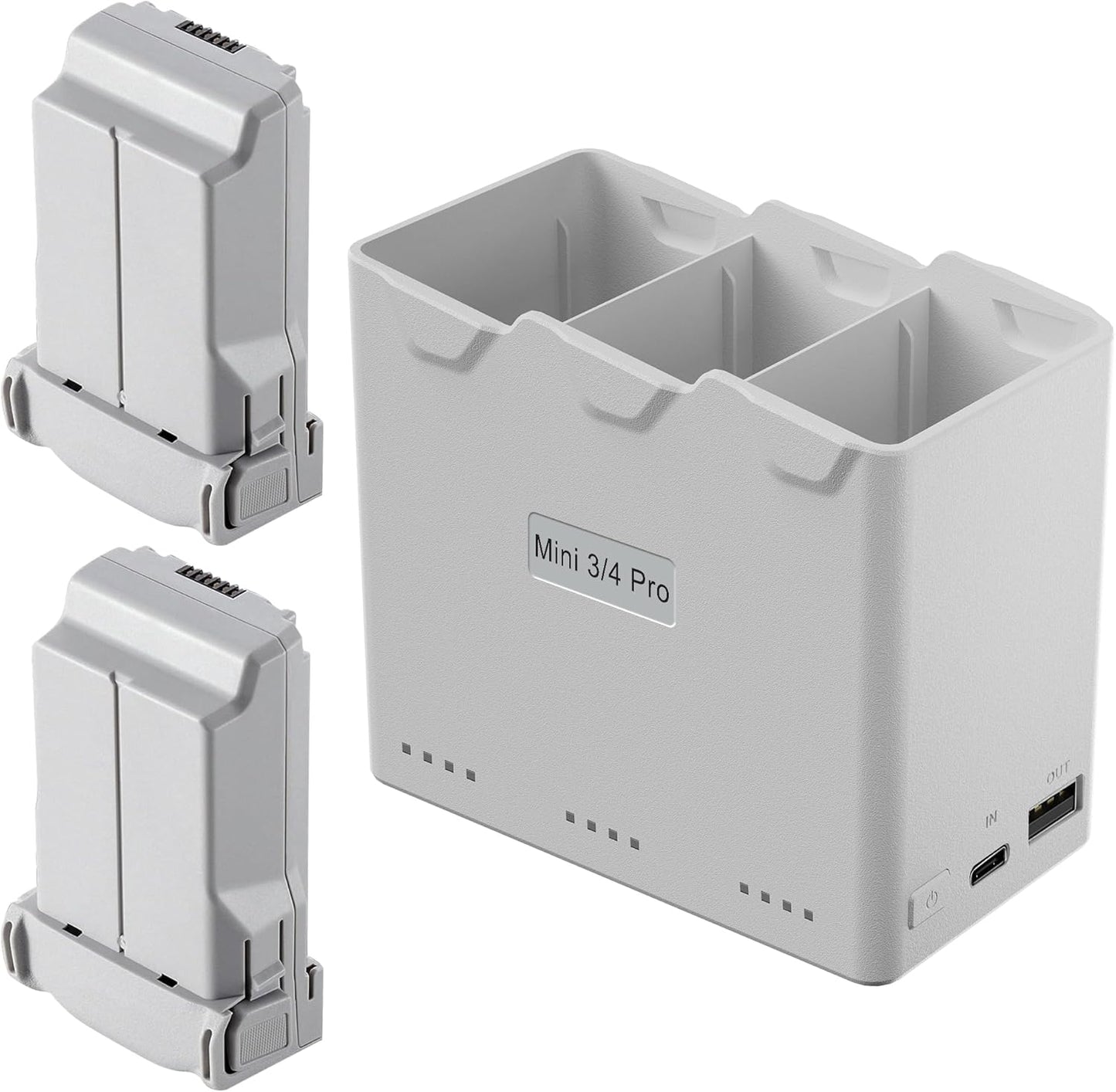 Flight Battery Plus(2-Pack) for Drone with Bi-Directional Charging Hub, DJI Mini 4 Pro/Mini3/Mini 3 Pro, 47 Mins Flight