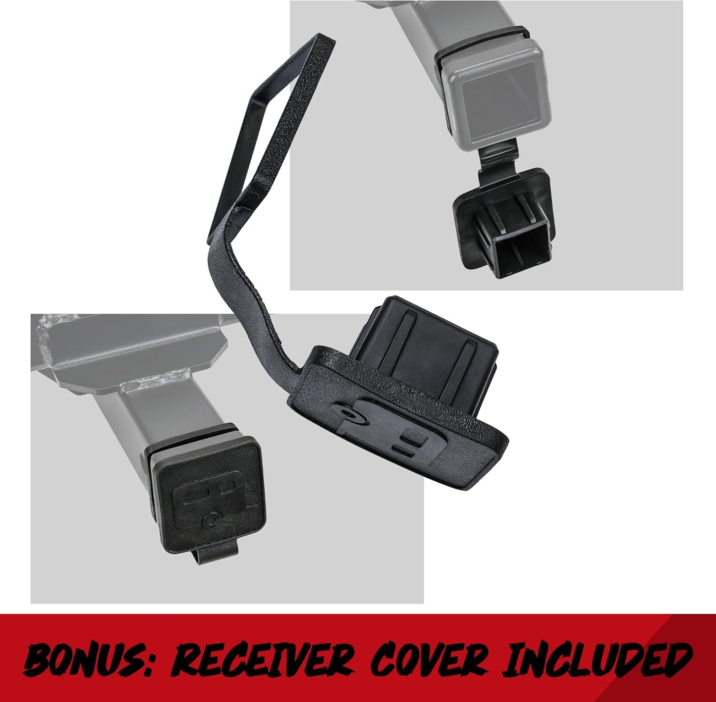 Trailer Hitch Standard 2-Inch Receiver Compatible with 1995-2004 Toyota Tacoma, Black Matte Powder Coated