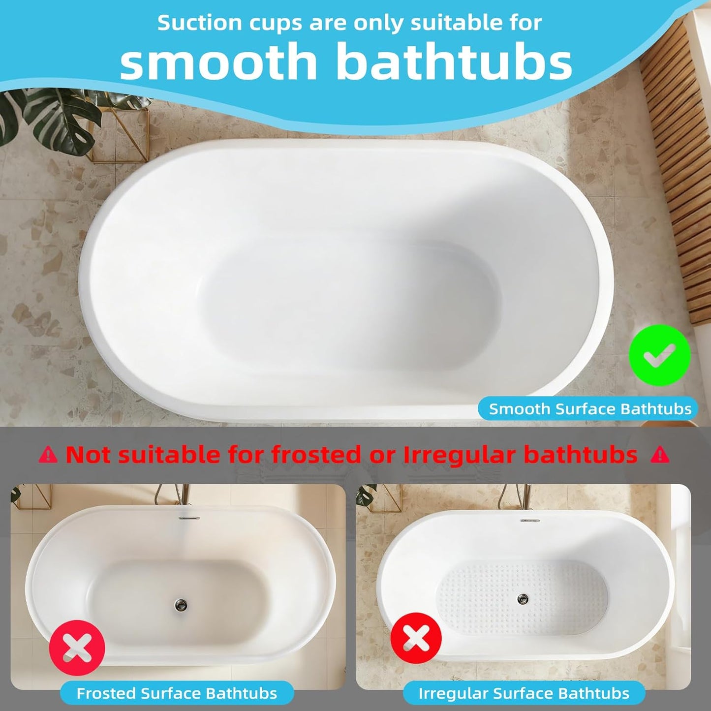 Portable Spa Bubble Bath Massager, Bubble Mat for Bathtub with Remote Control, 6-Speed Adjustable, w/ Suction Cup