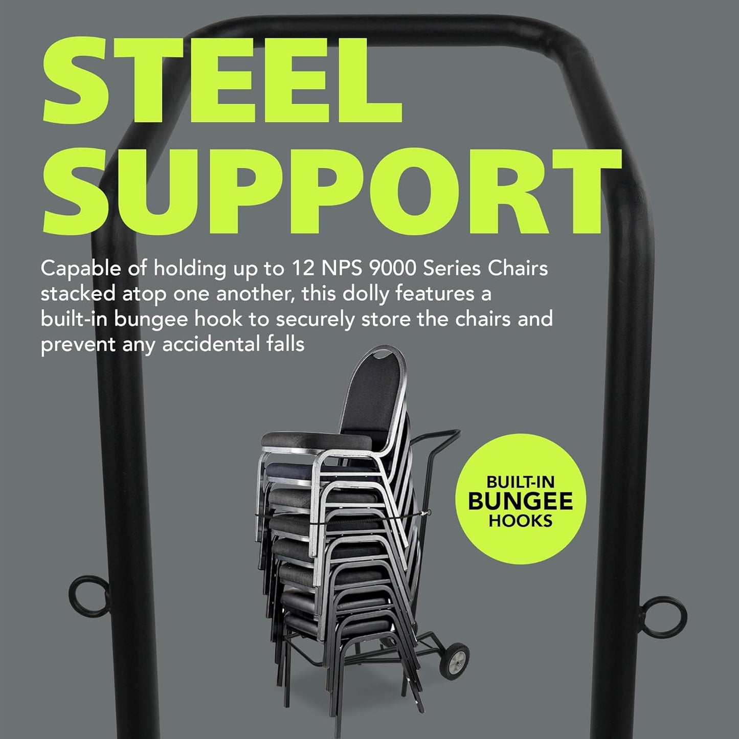 Pearington National Public Seating Powder Coated Steel Dolly