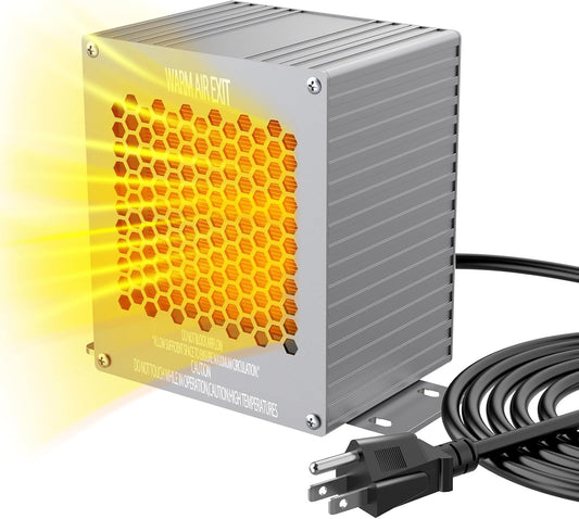 Boat Engine Compartment Heater 900W, with Automatic Thermostat, IPX7 Waterproof Aluminum Housing, IPX8 Fan