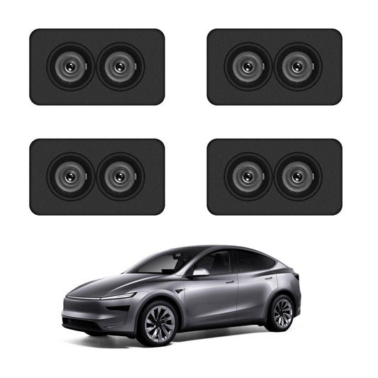 4 Packs Car Door LED Logo Projector Puddle Lights for TSLA Ultra-Dynamic Door Projector Cool Upgraded Ultra-Bright HD Tsla Modol 3 Y X S Accessories (Letter)