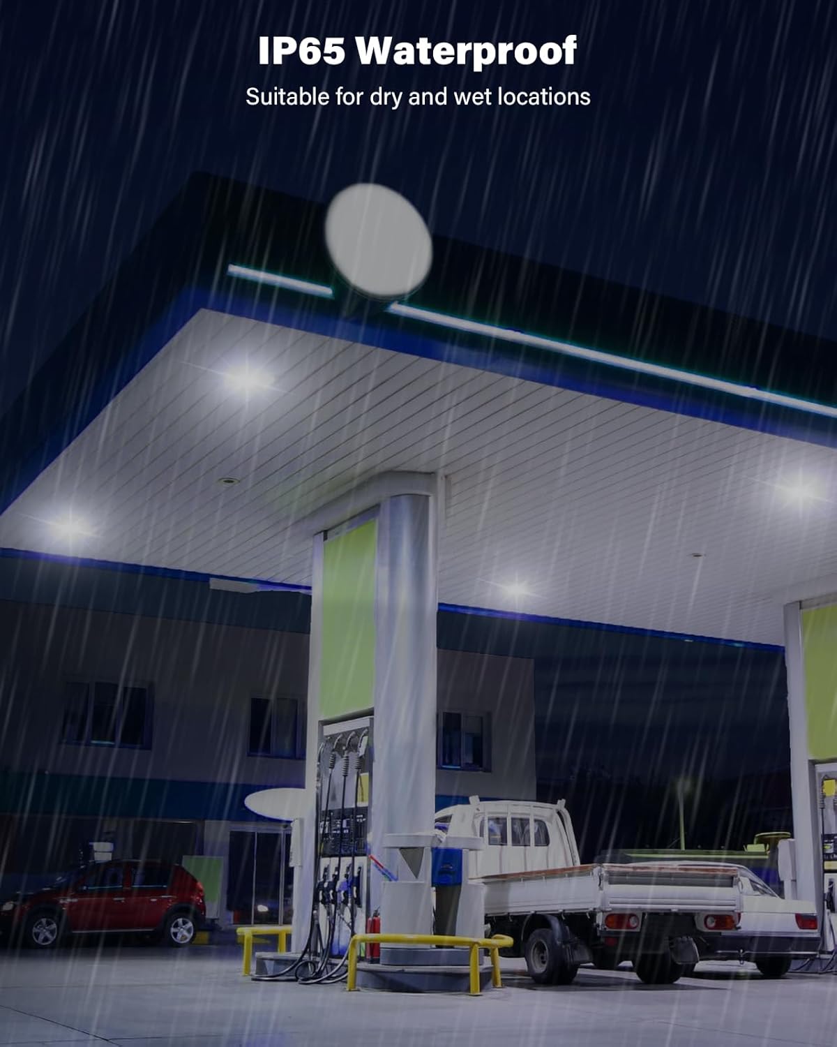 240W UFO LED High Bay Light, Adjustable Wattage 240W/200W/150W, 3-Color Temperature,  4PCS