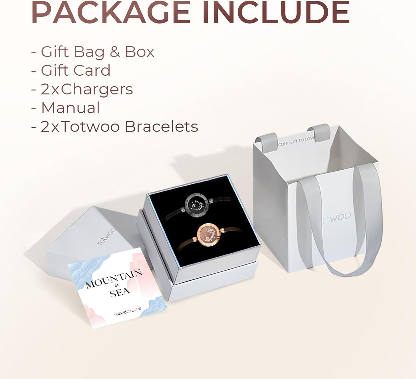 Long Distance Touch Bracelets for Couples, Light up & Vibration for Love Couples Bracelets