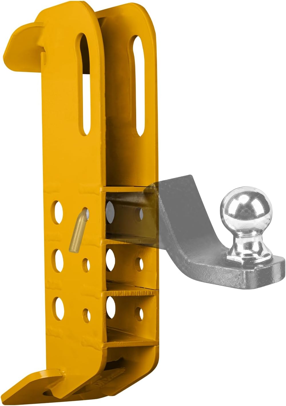 =Skid Steer Attachment Plate, Compatible with 2' Receiver Hitch, Fits Tractors & Skid Steers,20,000 lbs Towing Capacity