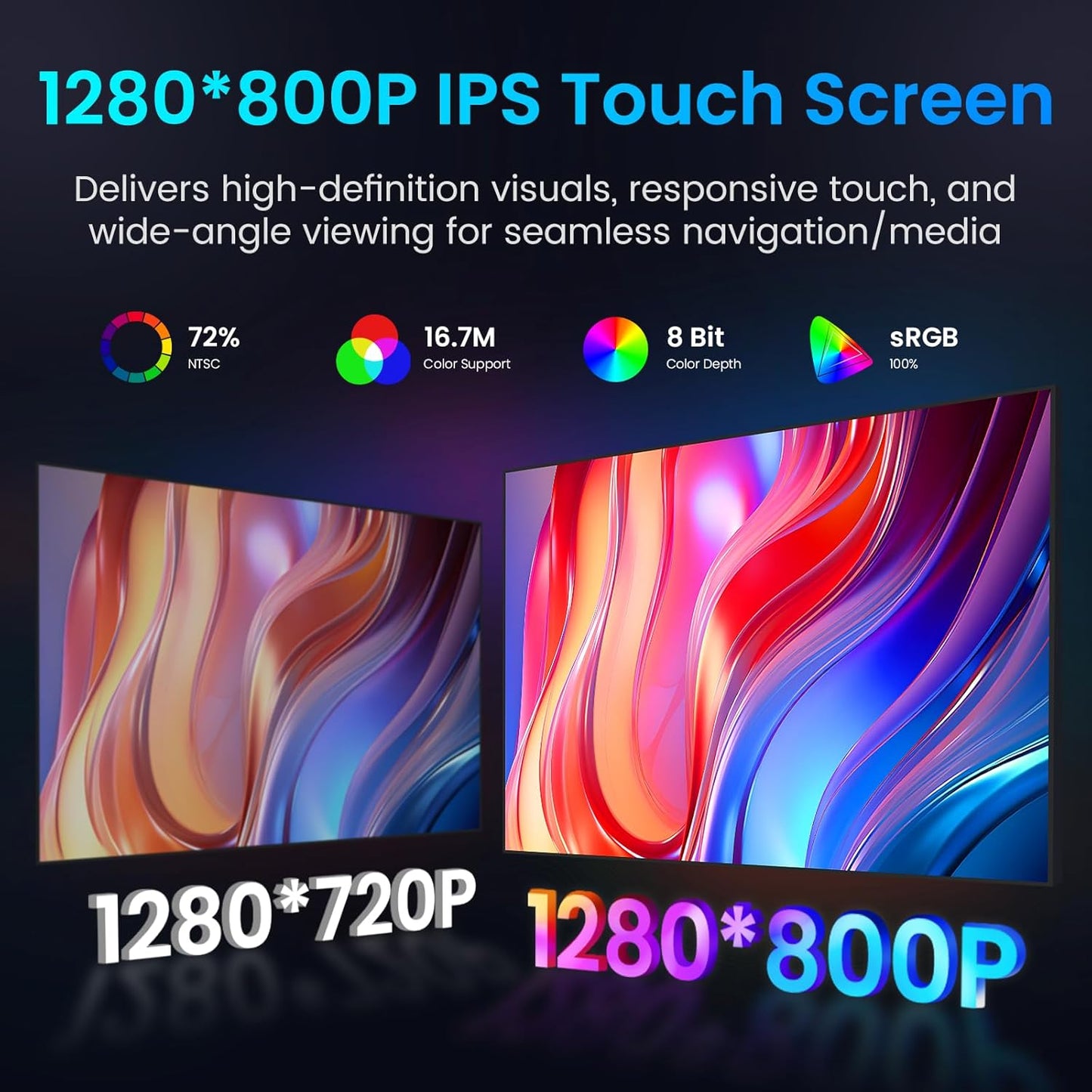 Car Stereo Radio for Honda Civic 2016-2021: 9 Inch Touch Screen Head Unit Wireless CarPlay Android