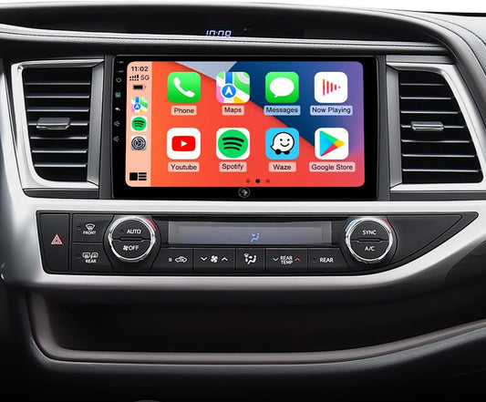 10.2' Car Stereo for Toyota Highlander 2014-2019, Wireless CarPlay Android Auto, Touchscreen,1080P Backup Cam