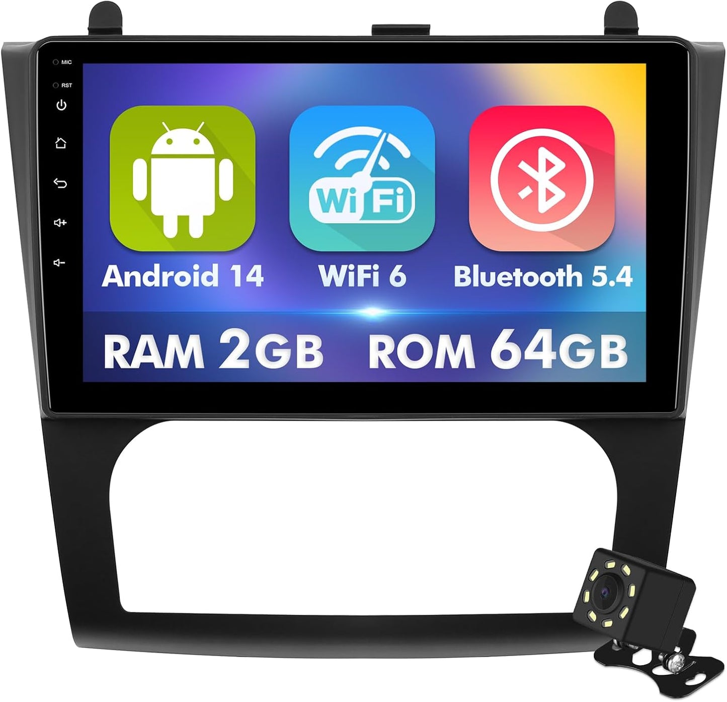 9 Inch IPS Touchscreen Android 14 Car Stereo for Nissan Altima 2008-2012, Wireless CarPlay & Android