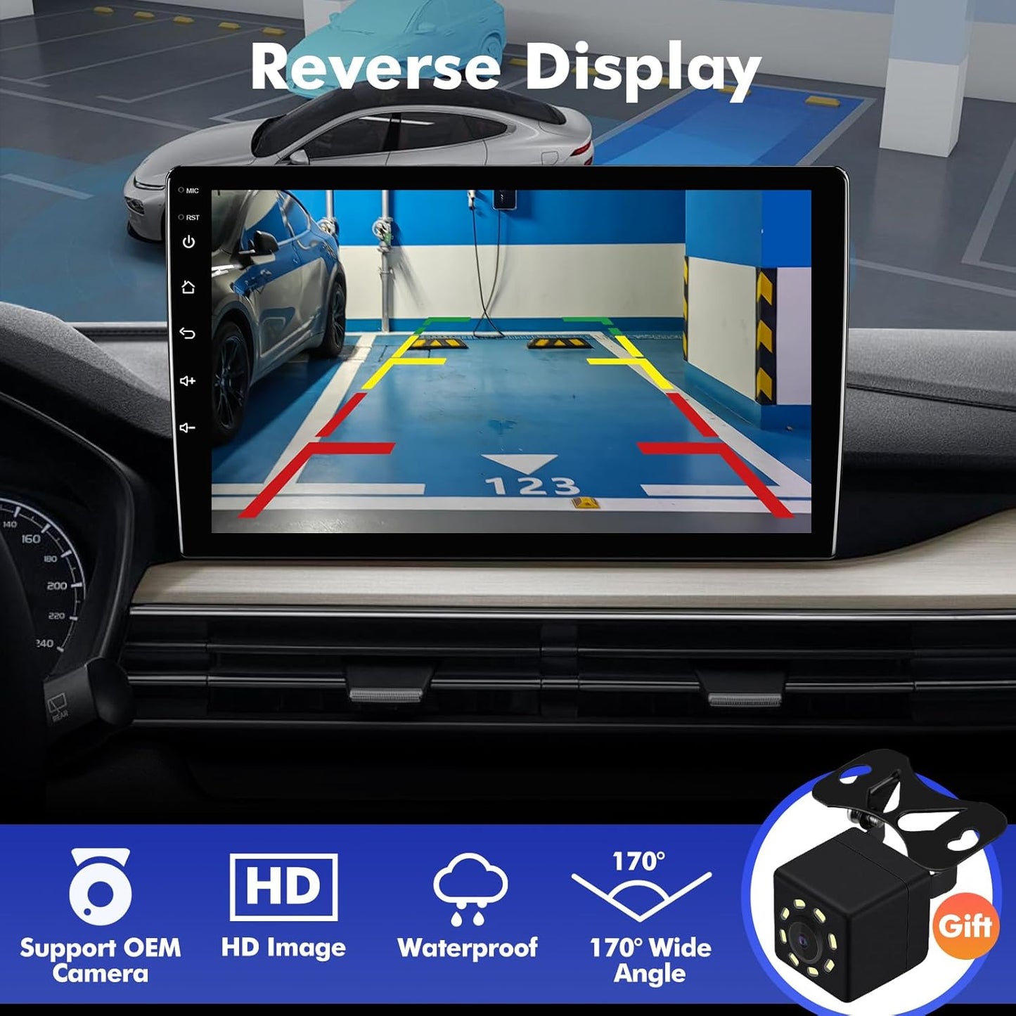 9 Inch IPS Touchscreen Android 14 Car Stereo for Nissan Altima 2008-2012, Wireless CarPlay & Android