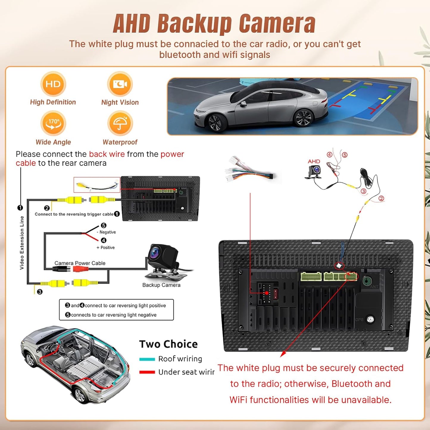 Toyota Tundra 2007-2013 Toyota Sequoia 2008-2018 Radio with Wireless Carplay Android, 10.1' Touchscreen