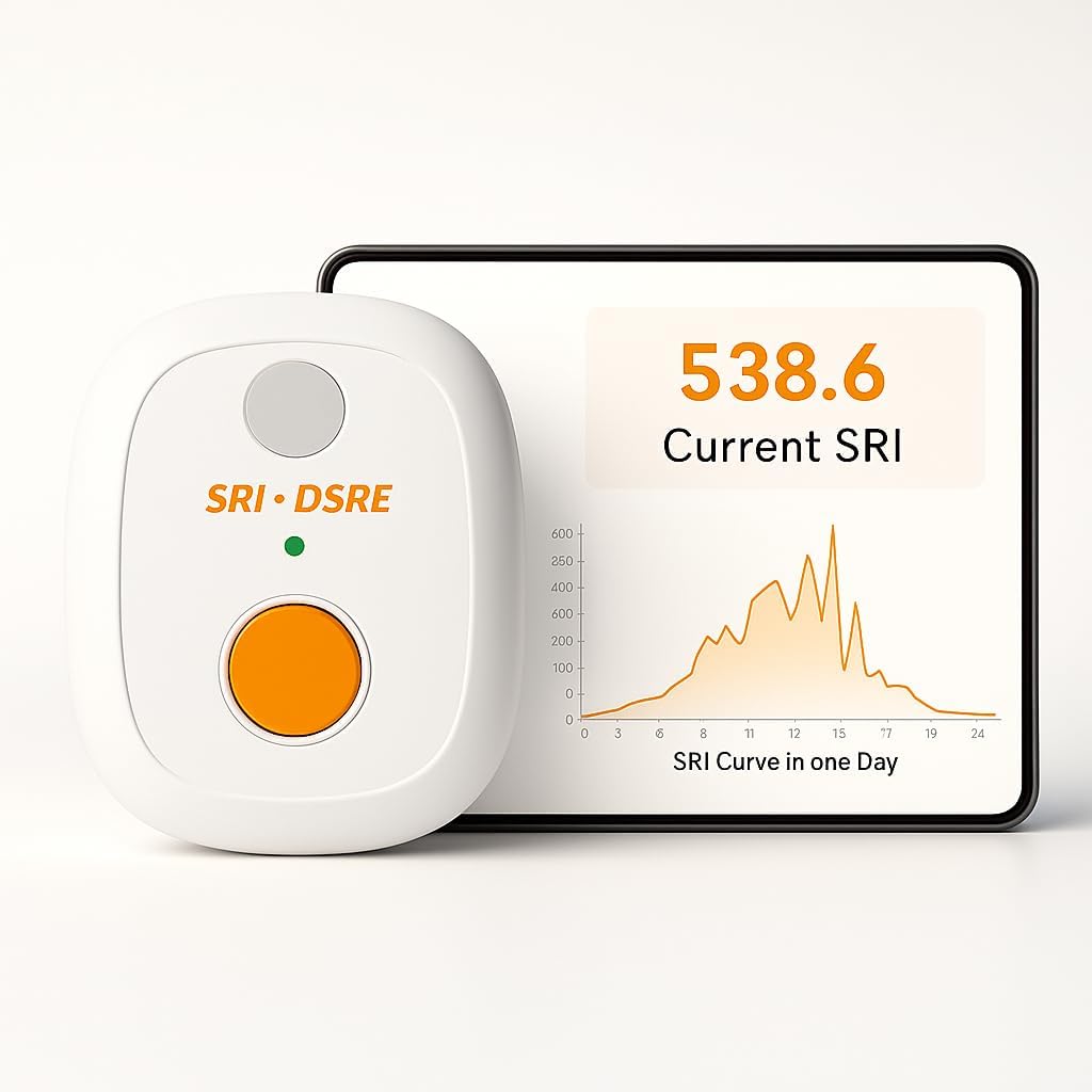 Solar Power Meter, Measures Solar Radiation Intensity & Daily Solar Radiation Energy, 180-Day Data Logging