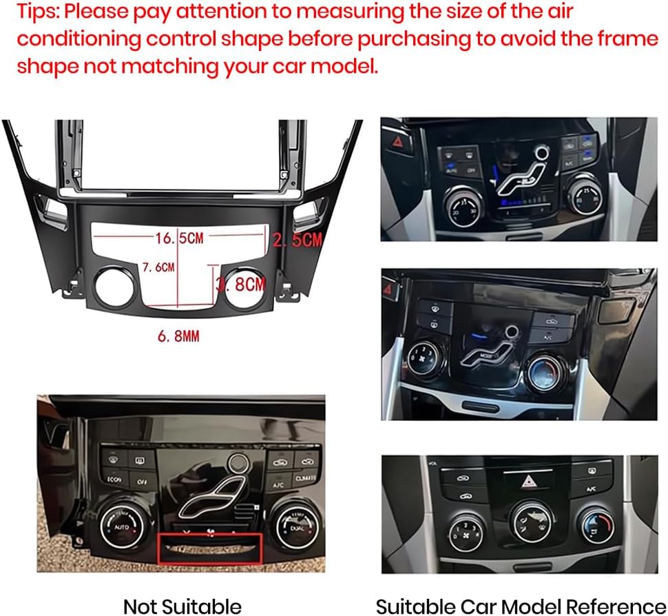 Car Radio Compatible for Hyundai Sonata 2011-2015, 9 Inch Touch Screen with GPS/FM/WiFi/USB, CarPlay Android