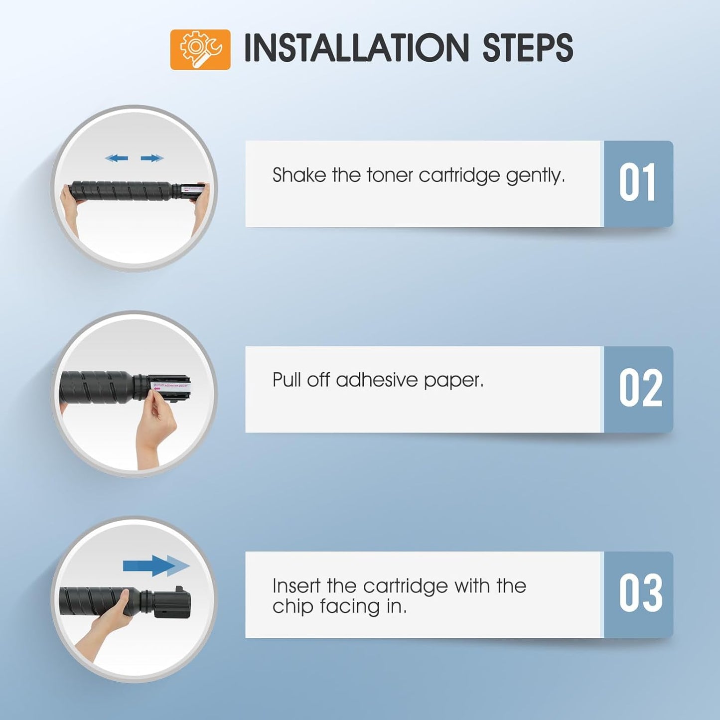 GPR66 GPR-66 Toner Cartridge Set High Yield Compatible Replacement for Canon GPR66, (4-Pack)