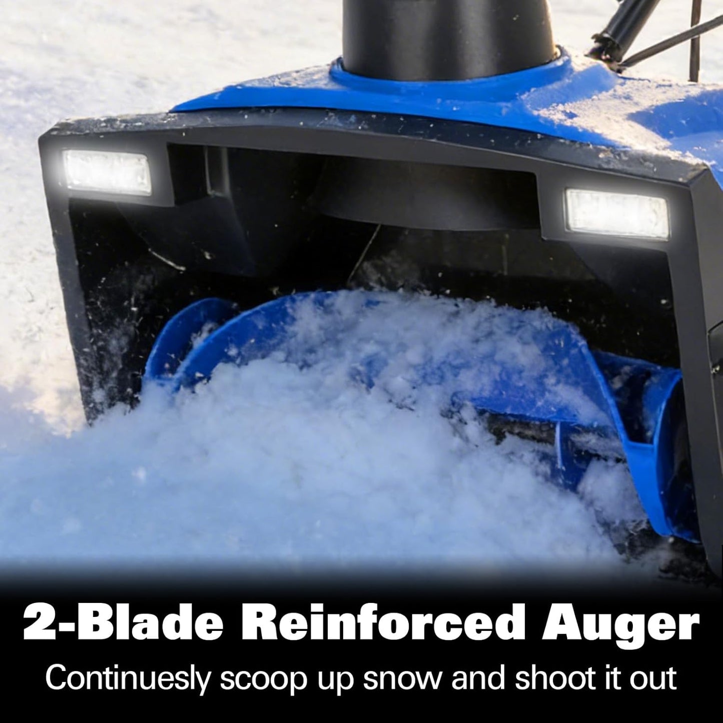 20-Inch Electric Snow Blower, 15 Amp Walk-Behind Corded  with Dual LED Lights, 30ft Throwing Distance
