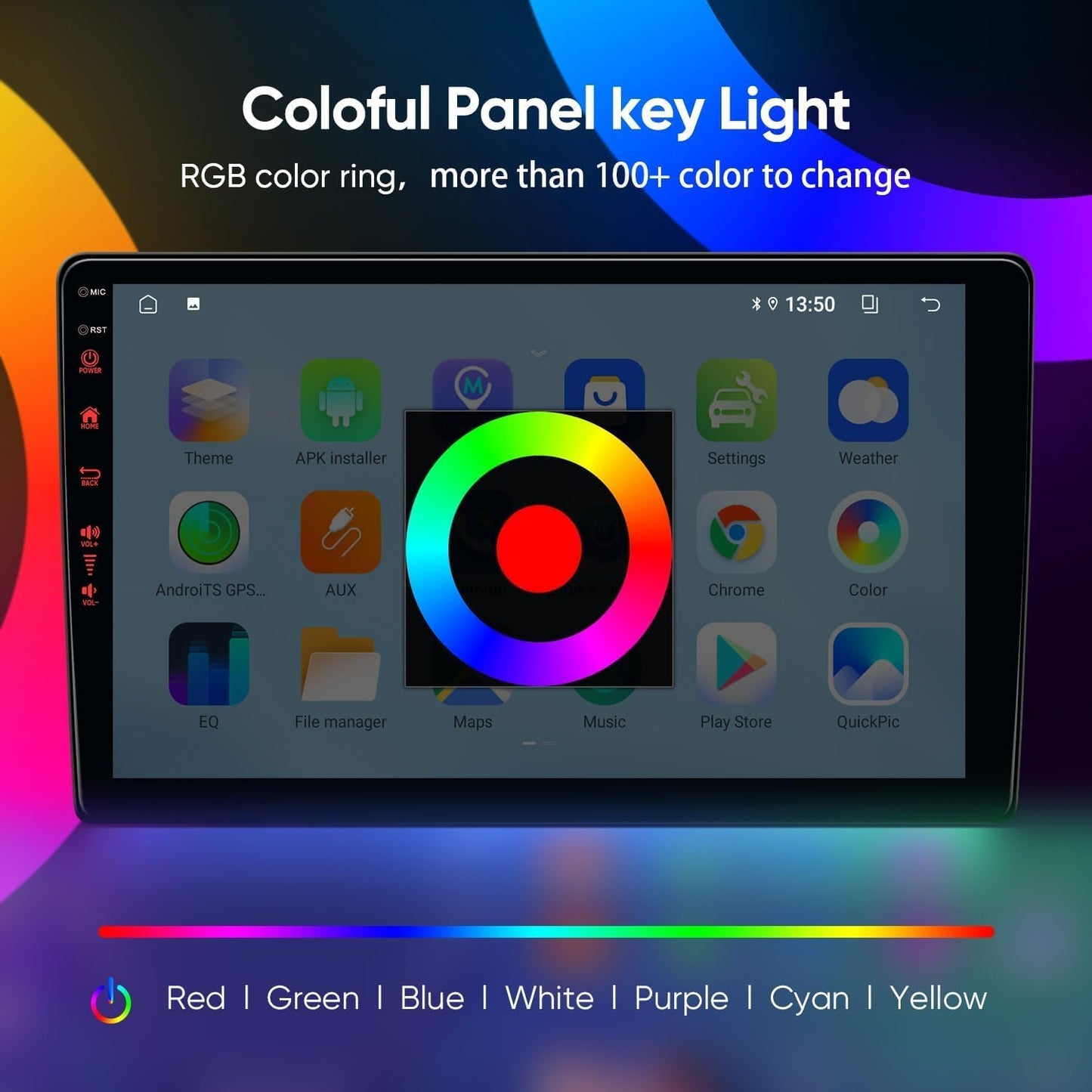 Chevy Silverado 2007-2013 Tahoe Equinox GMC Sierra Yukon Car Radio Android 13 Stereo with CarPlay Android