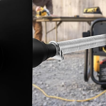 Generator Exhaust Extension Silencer Kit With Insulated Through-Wall Mounting Plate, Reduce Noise By 52%