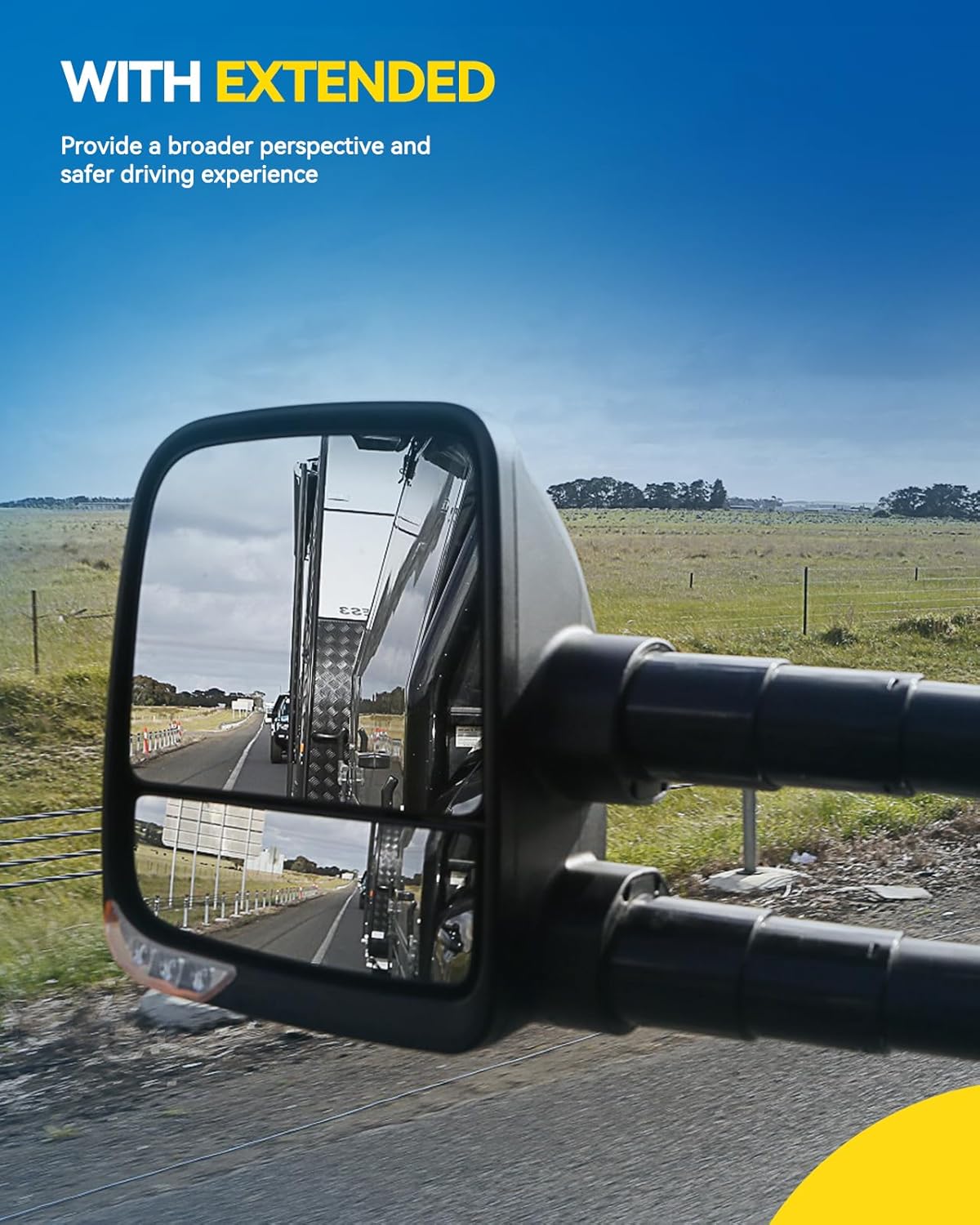 Towing Mirrors Compatible with 1999-2016 F-250 Super Duty, 1999-2016 F-350 Super Duty Towing Mirrors