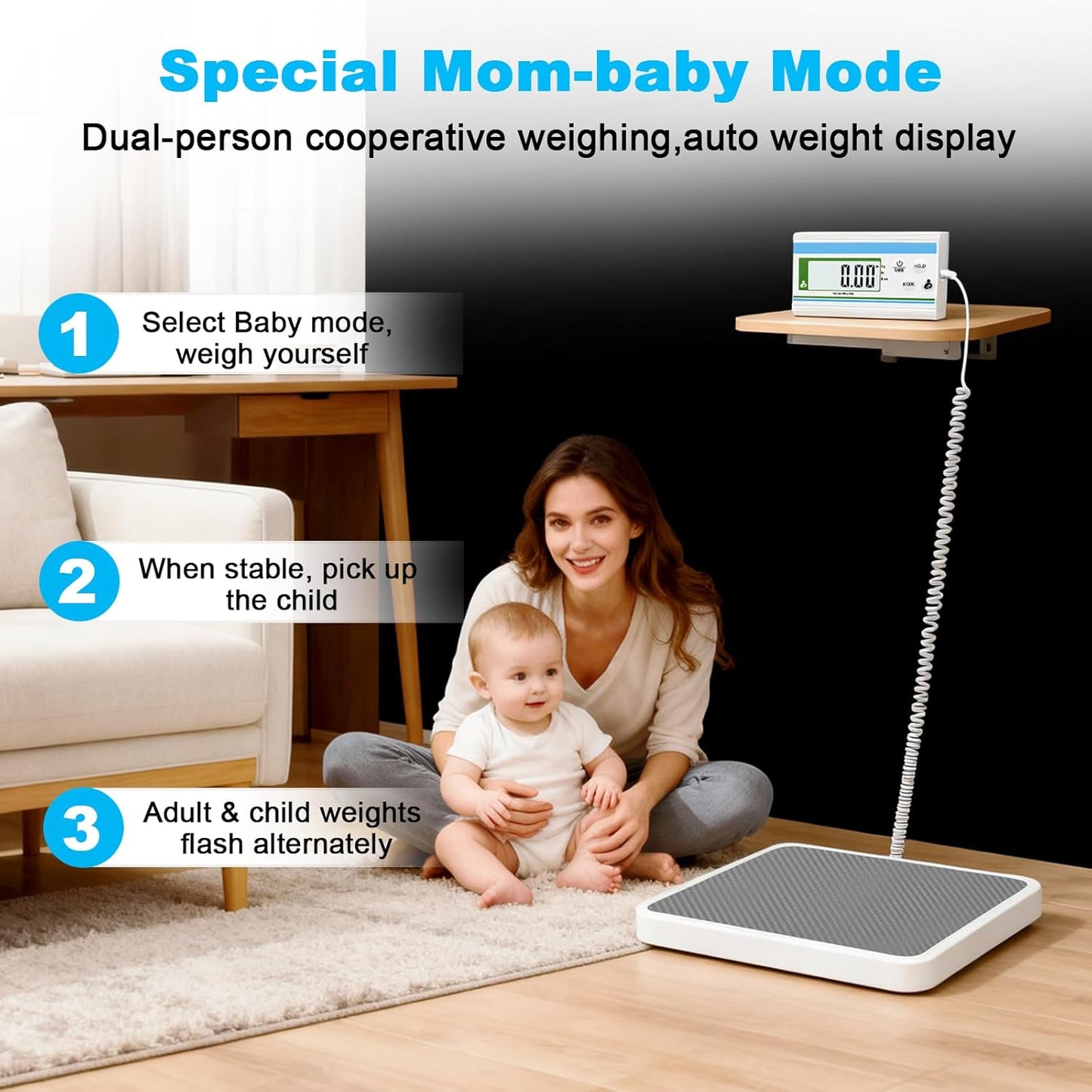 Medical Grade Floor Scale (660 lb),Pro Physician Scale with Digital Display, High Accuracy and Heavy Duty, Portable