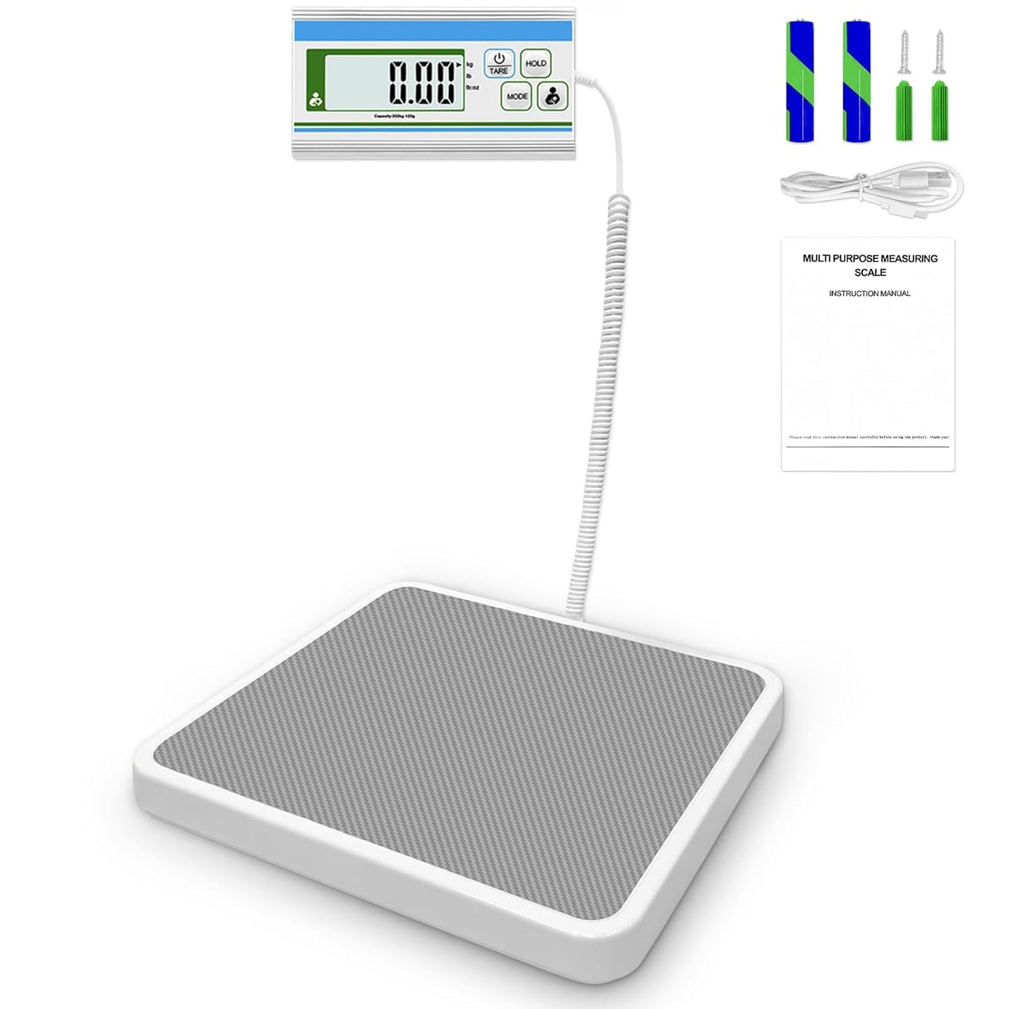 Medical Grade Floor Scale (660 lb),Pro Physician Scale with Digital Display, High Accuracy and Heavy Duty, Portable