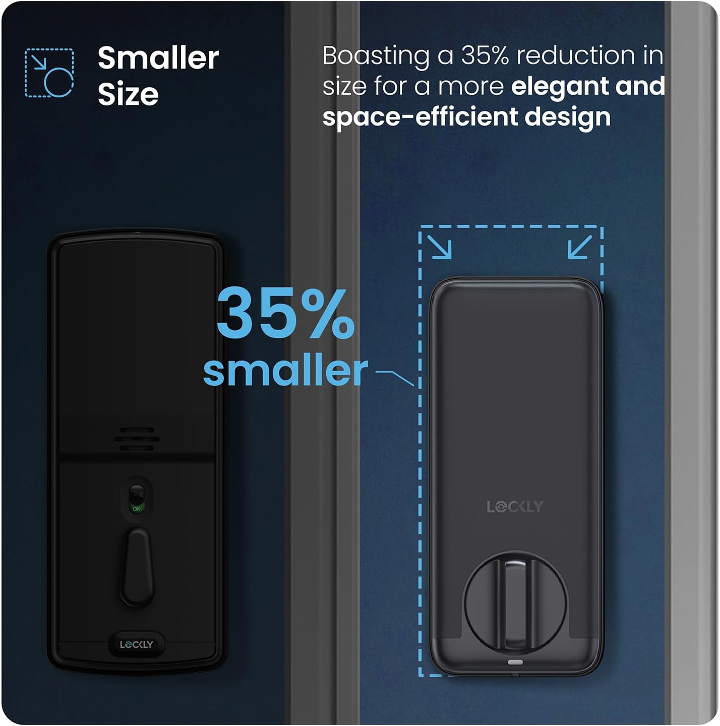 Smart Lock, Facial Recognition & Fingerprint Keyless Entry Door Lock, Built-in Wi-Fi Deadbolt with Apple Home Key