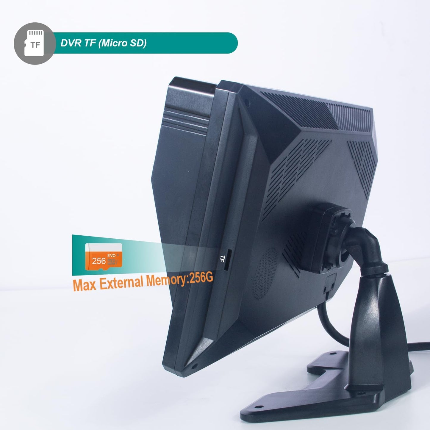 10.1 Inch 1080P AHD Quad Split Touch Screen Truck Monitor System with 4 IP69K Night Vision Cameras