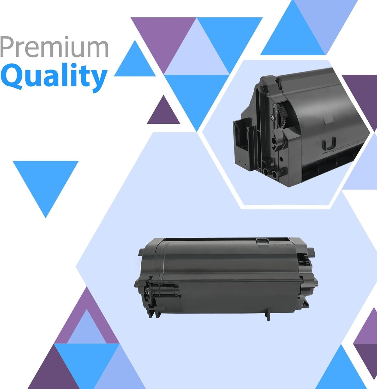 58D1H00 Black Toner Cartridge 58D1000 MS823dn Compatible for Lexmark MS823n MS821n MS821dn, 2 Pack