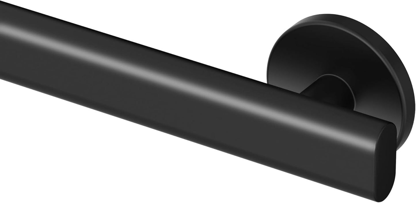 18' L Grab Bar, Matte Black/ADA Compliant Stainless Steel Safety Grab Bar for Bathroom