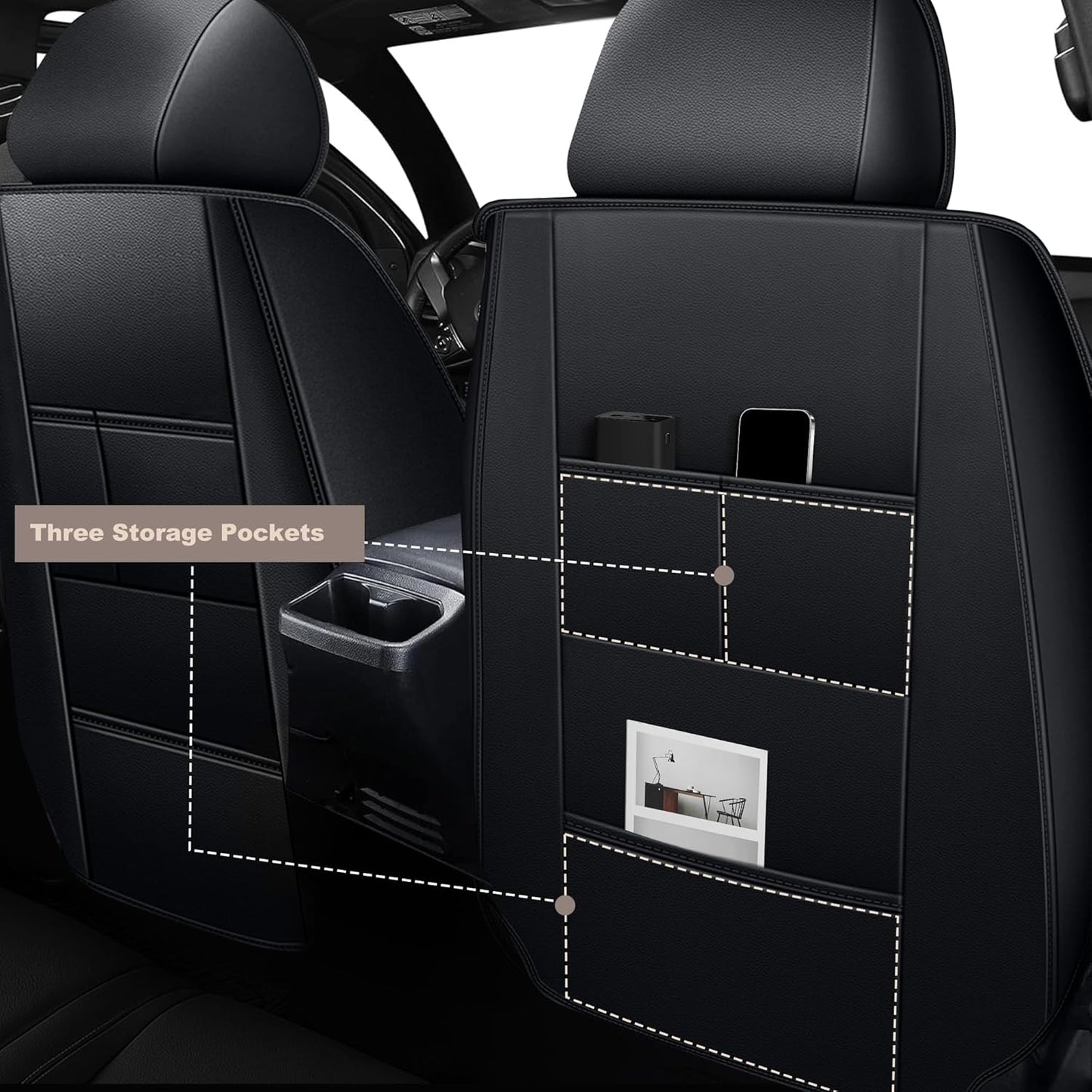 Truck Seat Covers Custom Fit for Tacoma Gen 4Th 2024 2025 Double Cab Sr/Sr5/Trd Prerunner/TRD Sport/TR