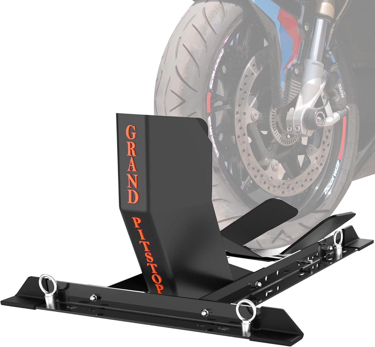 Universal Wheel Chock for Motorcycle Stand for Trailer Completely Adjustable Detachable