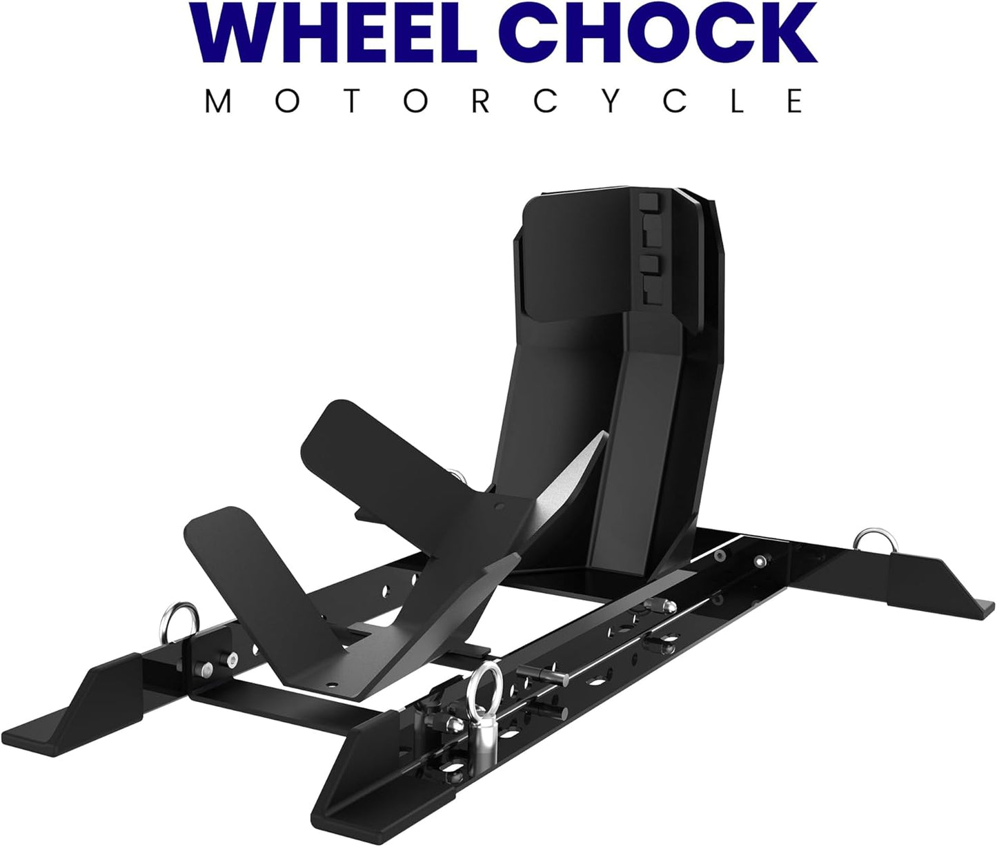 Universal Wheel Chock for Motorcycle Stand for Trailer Completely Adjustable Detachable