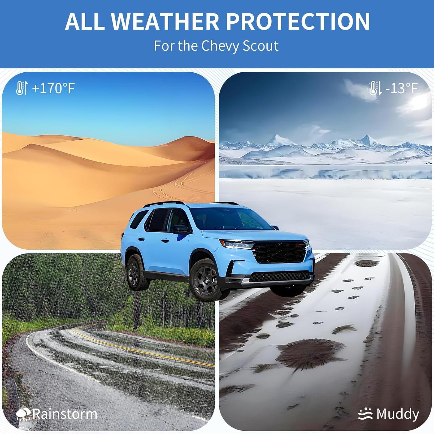 Floor Mats for 2023 2024 2025 Honda Pilot,All Weather Protection TPE Floor Mats Accessories Custom Fit, Black