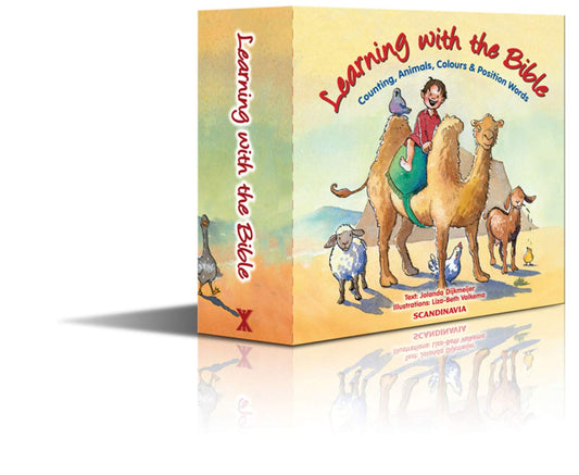 Learning with the Bible, 4-Book Series, Counting, Animals, Colors and Position Words