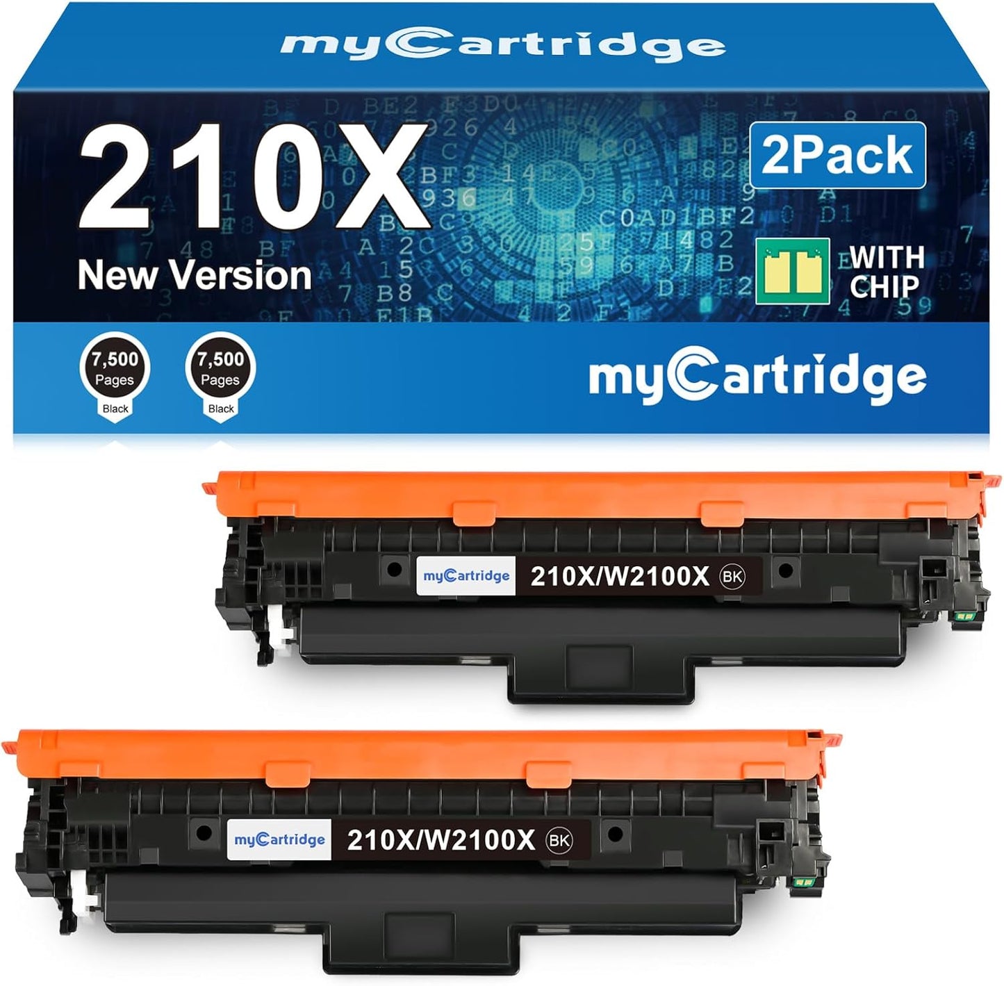 210X Black Toner Cartridge 2 Pack High Yield (with Chip) for Color LaserJet Pro MFP 4301fdw 4301fdn