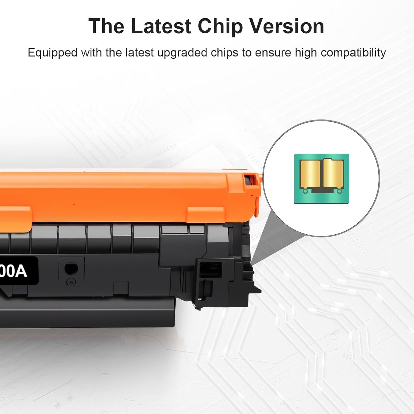 210A Black Toner Cartridge with Chip 2 Pack, for 210A 210X W2100A W2100X, for HP Color Laser