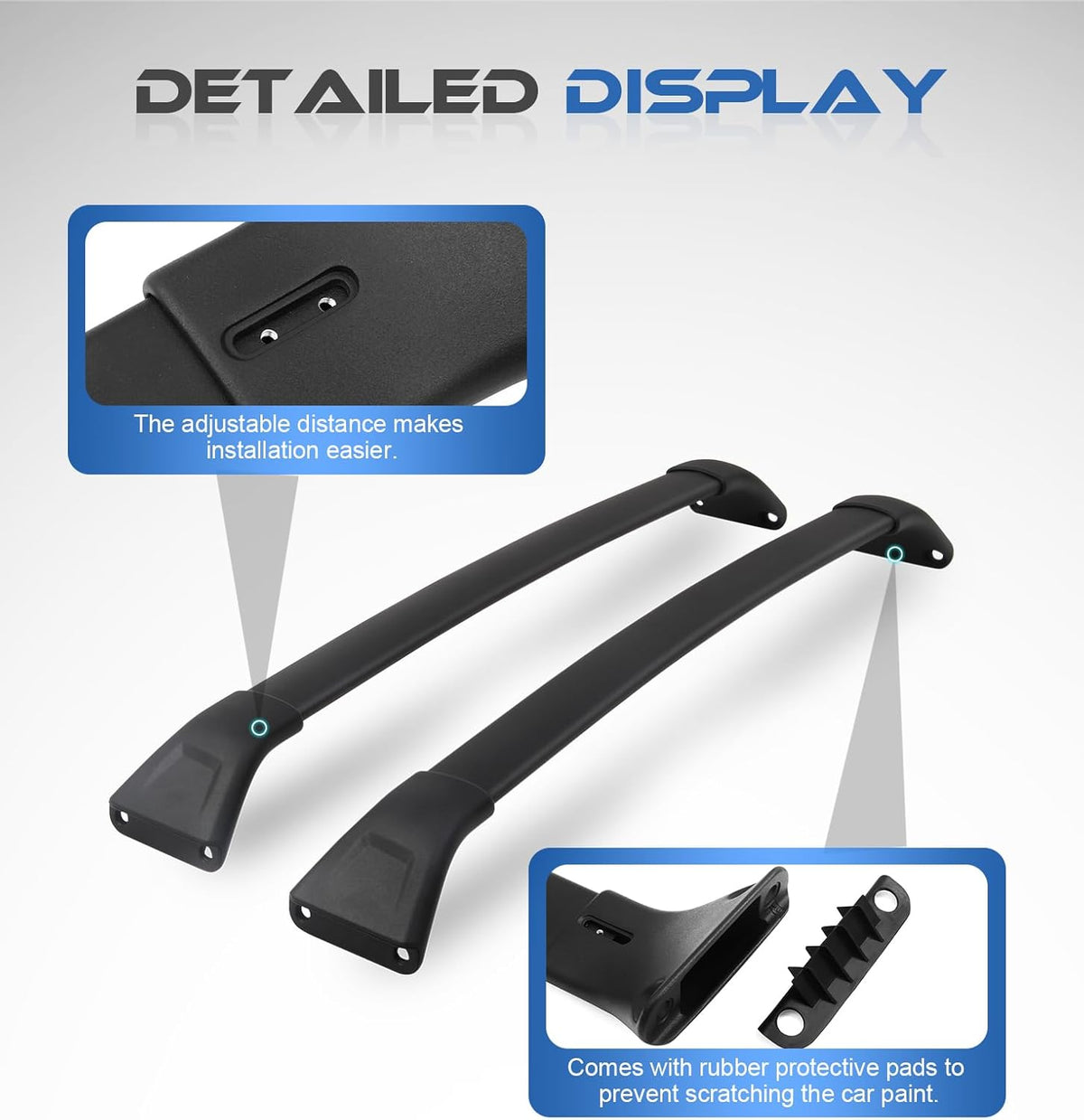Roof Rails & Cross Bars for Mazda CX5 CX-5, Easy Installation, No Drilling Required, Complete Set in Sleek Black (2017-2025) Compatible with Mazda CX-5 2017-2025