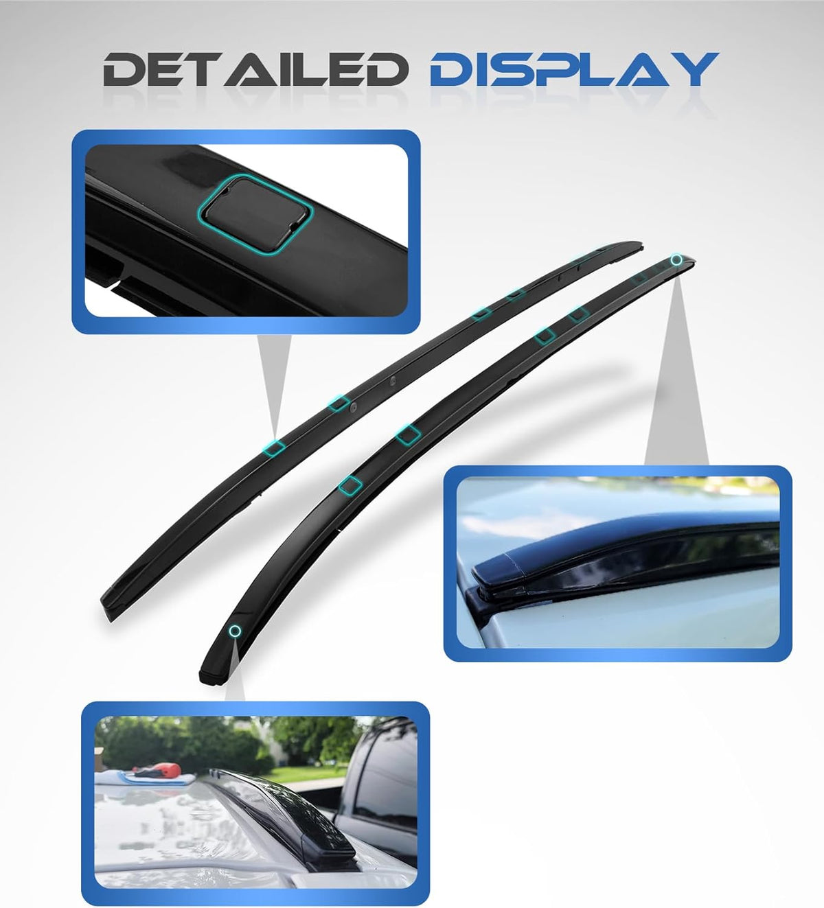 Roof Rails & Cross Bars for Mazda CX5 CX-5, Easy Installation, No Drilling Required, Complete Set in Sleek Black (2017-2025) Compatible with Mazda CX-5 2017-2025