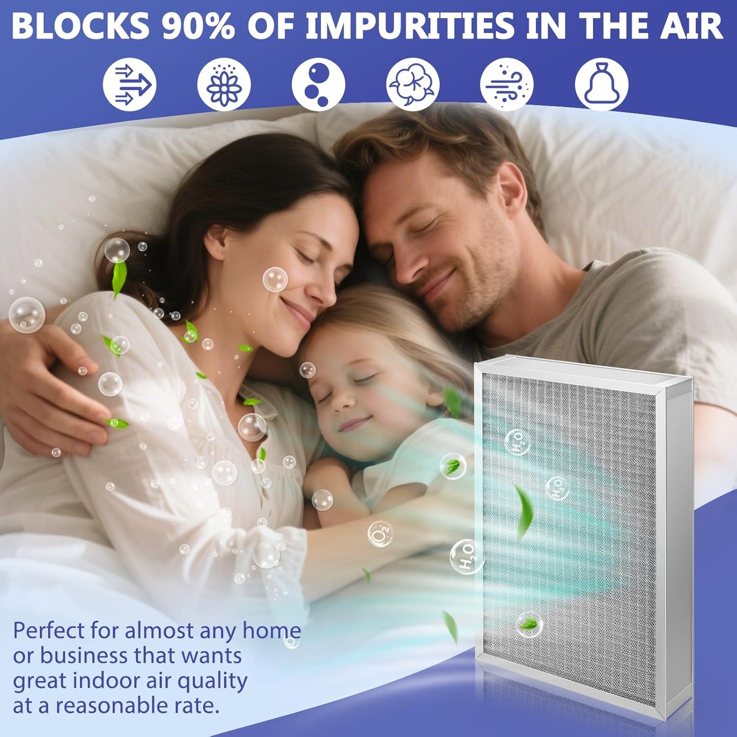 Upgraded 20x20x4 Reusable AC Furnace Filter, Washable, MERV 11 Filter, Actual Size:19.50x19.50x3.63