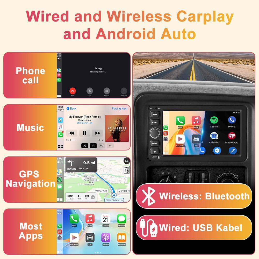 Android Car Radio 2GB+64GB for Chevrolet, GMC, Hummer, Savanna 2003-2006 with 7 inch Touch Screen