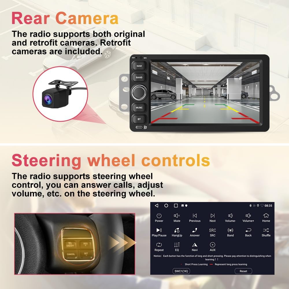 Android Car Radio 2GB+64GB for Chevrolet, GMC, Hummer, Savanna 2003-2006 with 7 inch Touch Screen