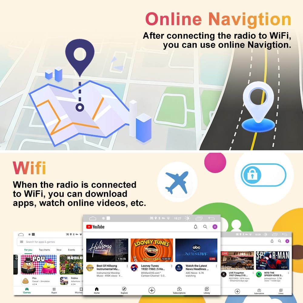 Android Car Radio 2GB+64GB for Chevrolet, GMC, Hummer, Savanna 2003-2006 with 7 inch Touch Screen