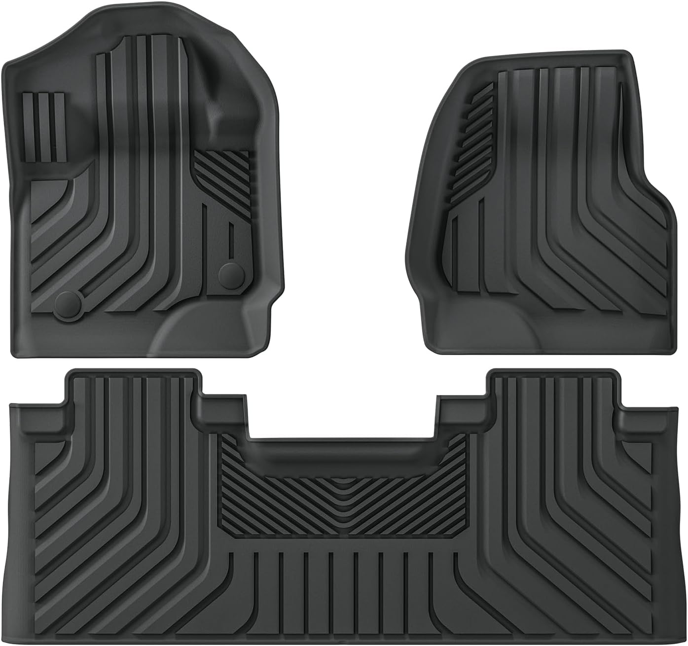 TPE All Weather Floor Mats for 2017-2025 Ford F-250/F-350/F-450 SUPERCREW CAB ONLY w/ Fold Flat Storage