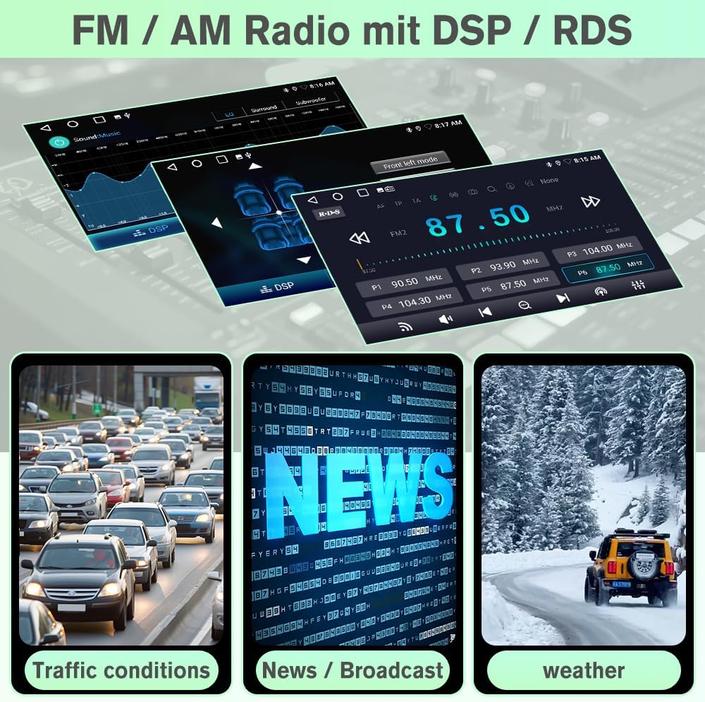 Radio for Ford Escape 2012-2017. with 9 inch Touchscreen, support Carplay/Android Auto, with Rear Camera