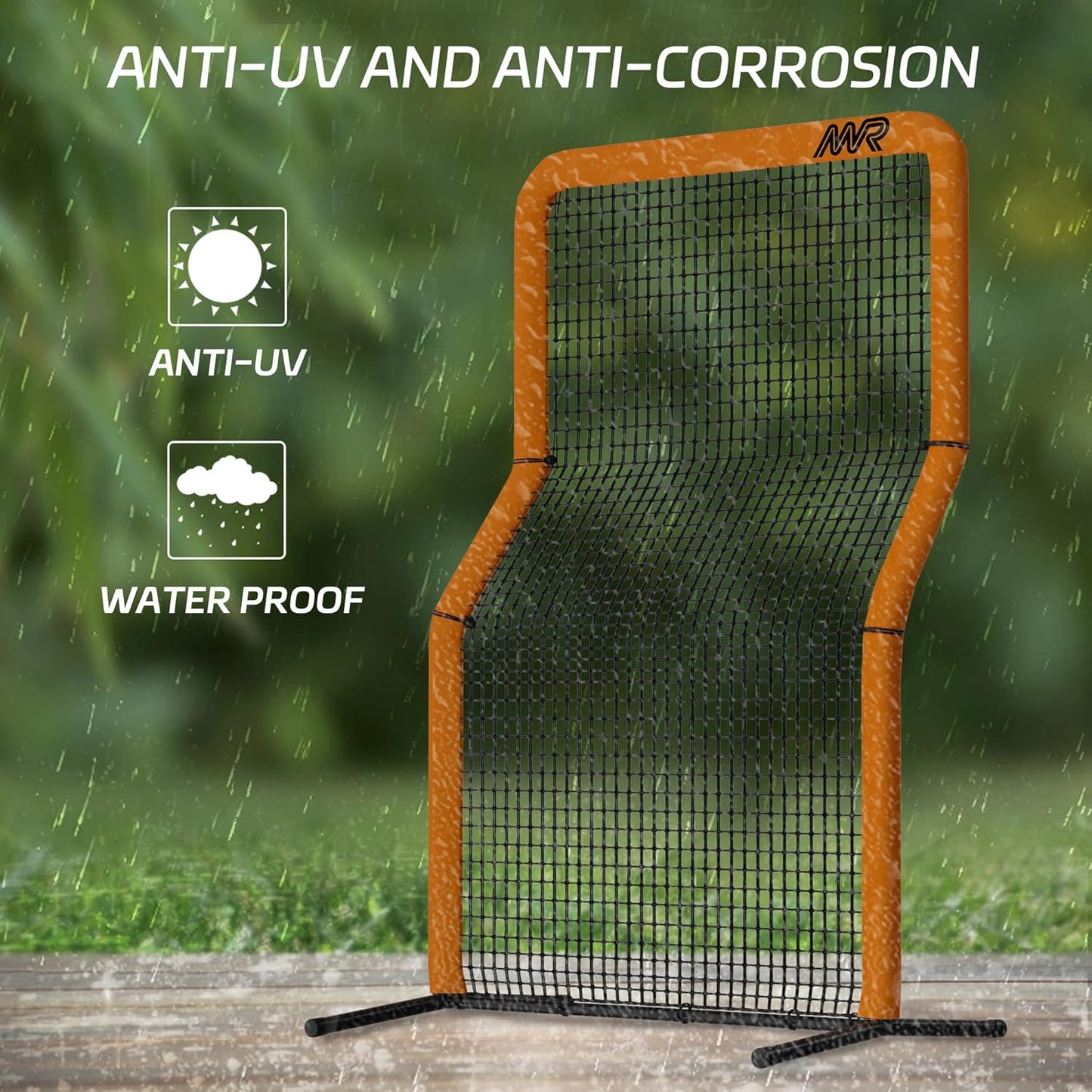 Z-Screen, Pro Baseball Pitching Screen 7x5FT, Softball Protective Net for Field, Portable Pitcher Safety Screen