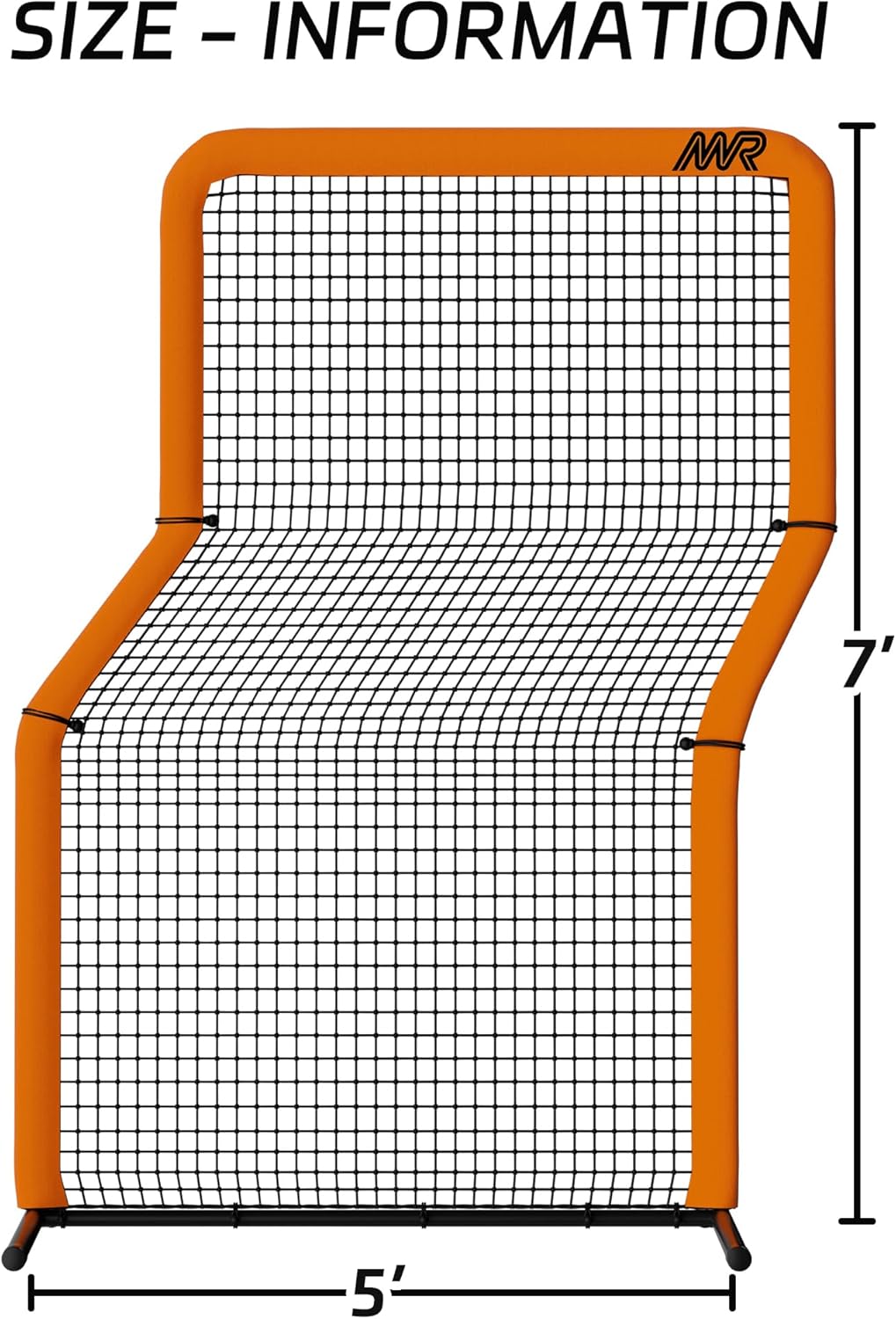 Z-Screen, Pro Baseball Pitching Screen 7x5FT, Softball Protective Net for Field, Portable Pitcher Safety Screen