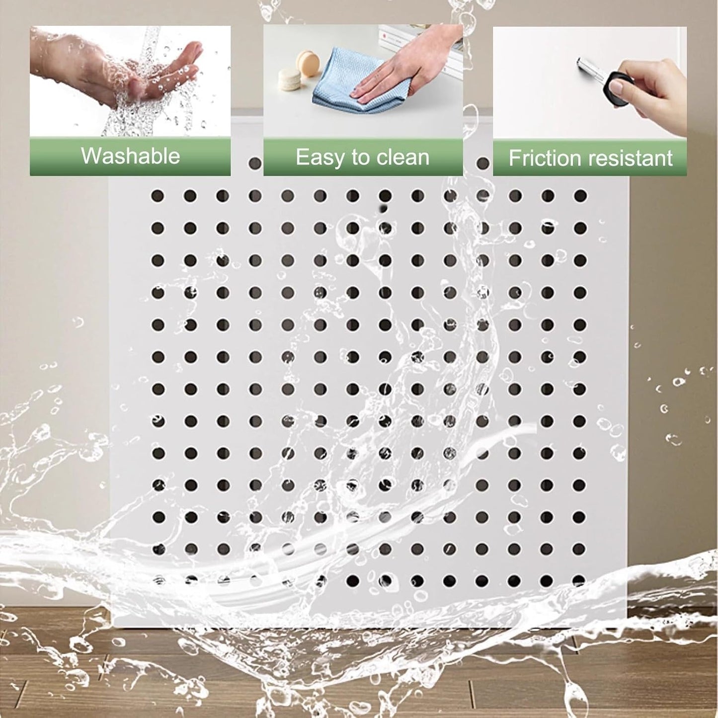 Radiator Cover, Heating Cabinet Shelf, Protective Heating Cabinet Easy Assembly Home Small White