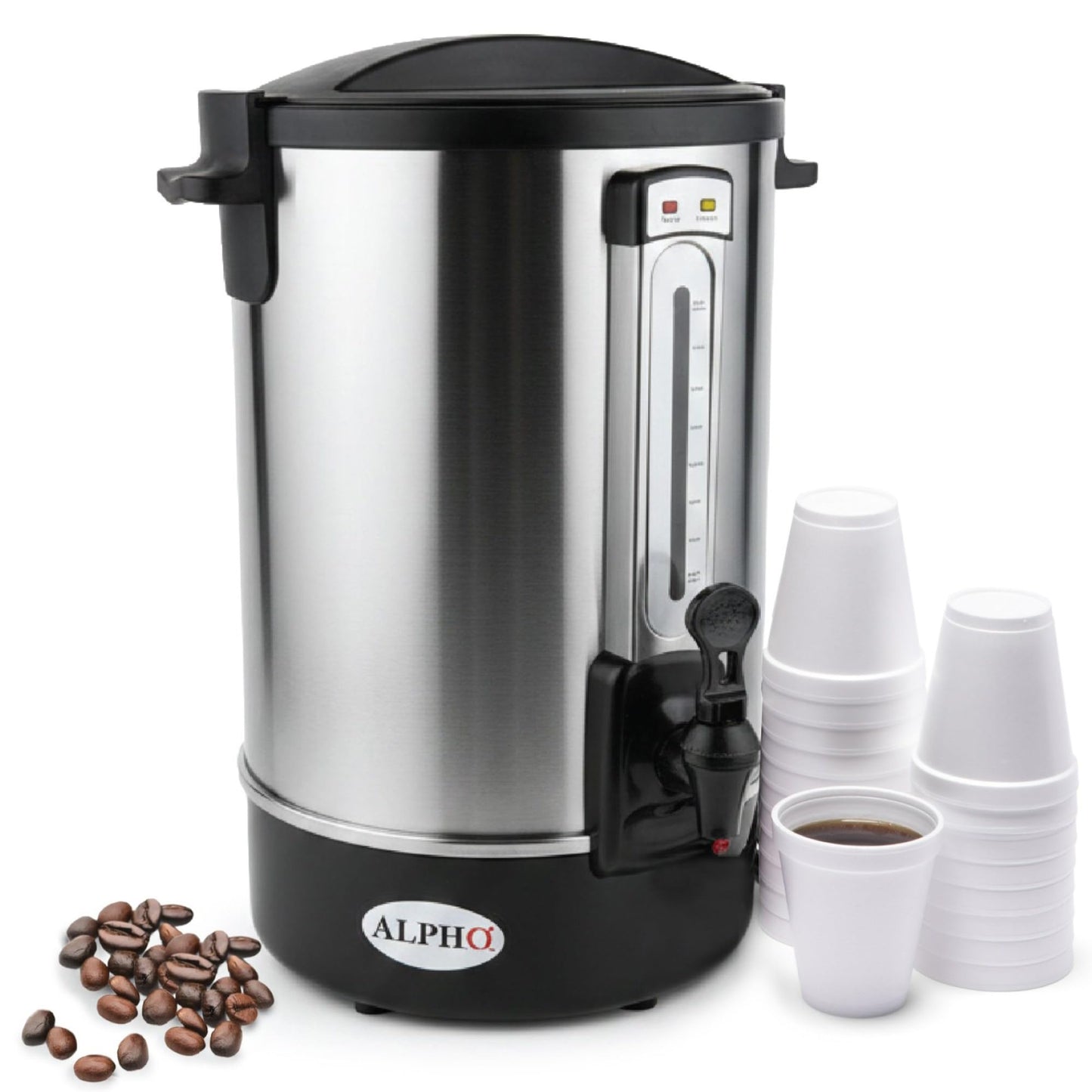 100 Cups Electric Coffee Urn – Stainless Steel Large Capacity Electric Kettle Percolator Coffee Pot