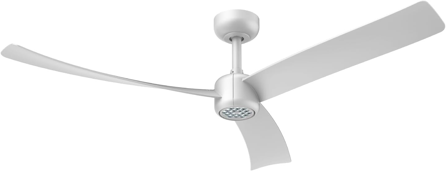 52 Inch Ceiling Fans with Lights Led Remote Control Low Profile Flush Mount Indoor/Outdoor
