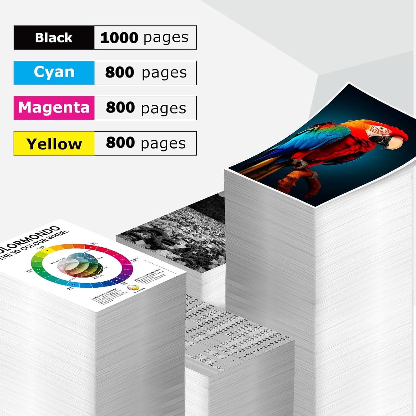 923XL (923e) Ink Cartridges Fit for HP OfficeJet Pro 8130e 8135e 8125e Printers Replacement for 923 e XL